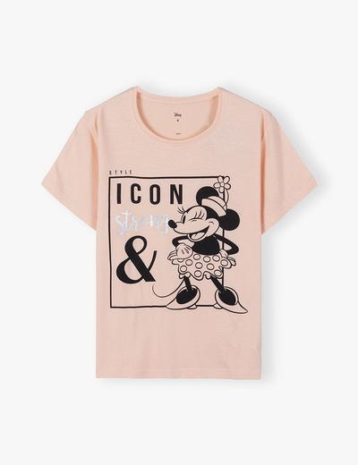 Koszulka damska z krótkim rękawem Mickey - różowa