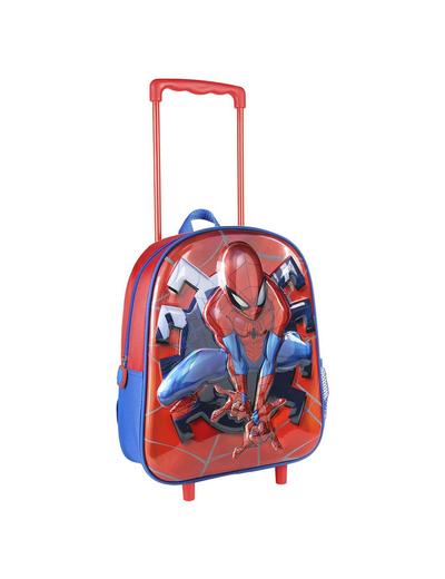 Plecak 3D na kółkach z rączką Spiderman