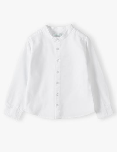 Biała elegancka koszula dla chłopca- długi rękaw