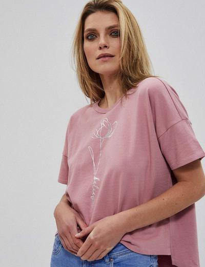 Bawełniana bluza damska różowa