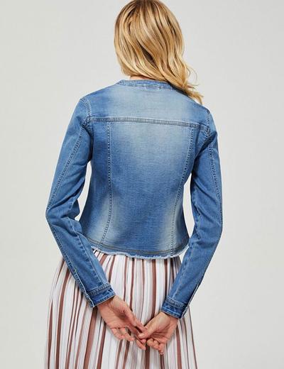 Krótka katana jeansowa damska - niebieska