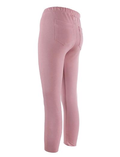 Różowe legginsy dla dziewczynki z kieszeniami Tup Tup