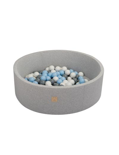 Suchy basen z kulkami szary - piłki niebieskie/szare/białe