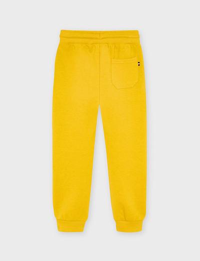 Długie chłopięce spodnie dresowe   - żółte