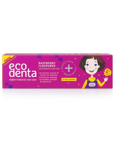 ECODENTA KIDS pasta do zębów dla dzieci o smaku malinowym 75ml