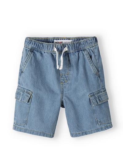 Jasnoniebieskie jeansowe szorty dla niemowlaka
