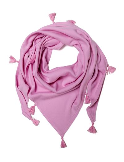 Dzianinowa różowa apaszka pod szyję dla dziewczynki - 5.10.15.