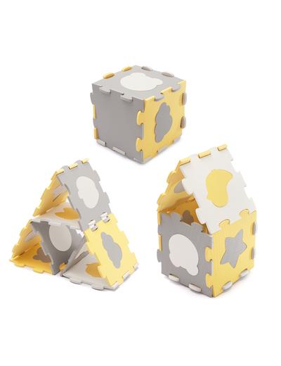 Mata piankowa puzzle Luno Shapes Kinderkraft - żółta