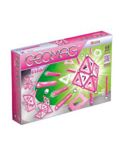 Geomag - Geomag - Klocki magnetyczne Pink Panels - 68 el wiek 3+