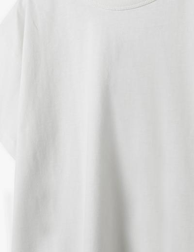 Pudełkowy biały t-shirt dla dziewczynki - Lincoln&Sharks
