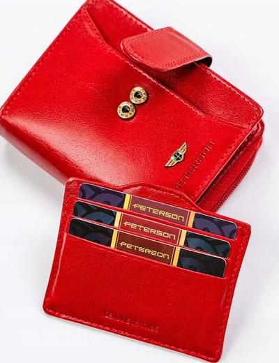 Elegancki portfel skórzany z systemem RFID - Peterson