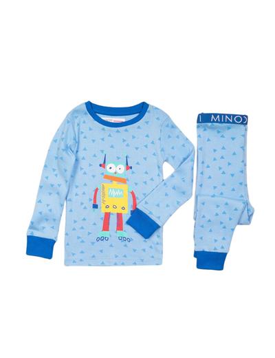 Pidżama chłopięca niebieska - Robot