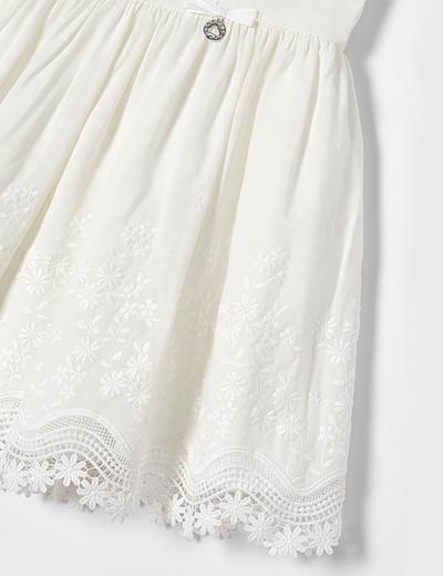 Elegancka sukienka dziewczęca Mayoral - biała
