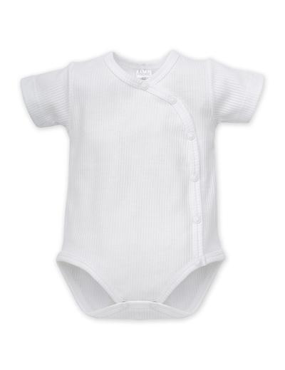 Body kopertowe niemowlęce z krótkim rękawem białe