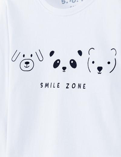 Bluzka niemowlęca z napisem - Smile Zone