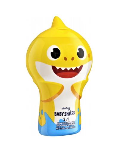 Baby Shark żel pod prysznic 2w1 400ml butelka 3D