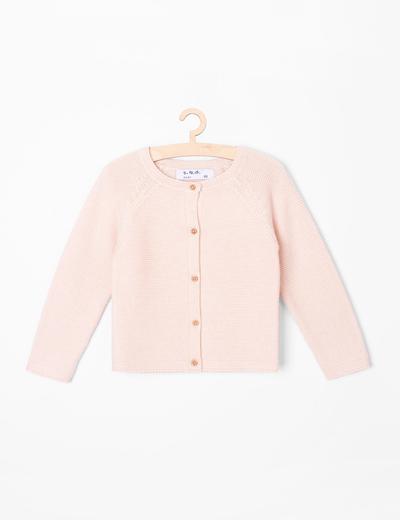 Sweter dziewczęcy - różowy