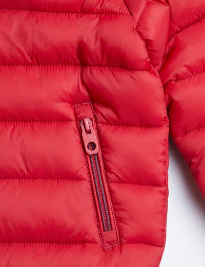 Lekka, pikowana kurtka przejściowa dla dziecka - czerwona - unisex - Limited Edition