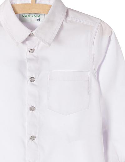 Koszula chłopięca na specjalne okazje-biała z długim rękawem