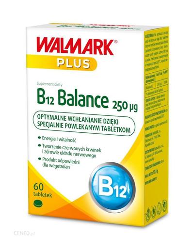 B 12 balance 250 µg suplementy diety - 60 tabletek