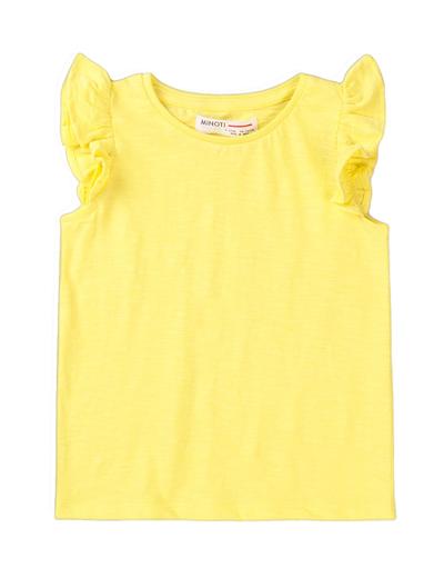 Bawełniana bluzka niemowlęca żółta
