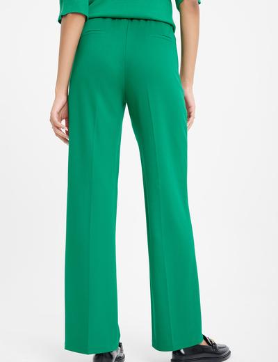 Spodnie klasyczne damskie zielone