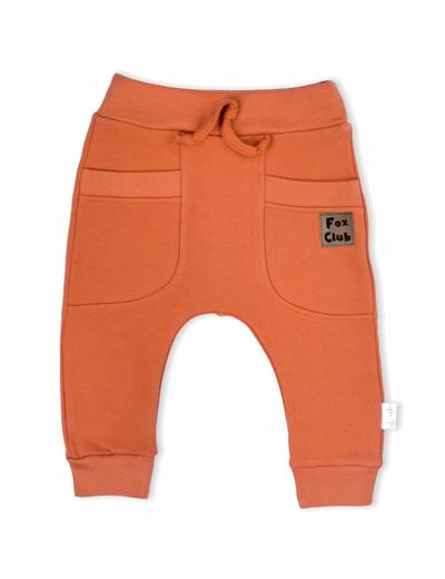 Spodnie dresowe niemowlęce Fox Club -pomarańczowe