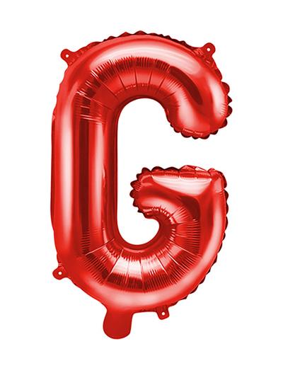 Balon foliowy Litera ''G''  35cm- czerwony