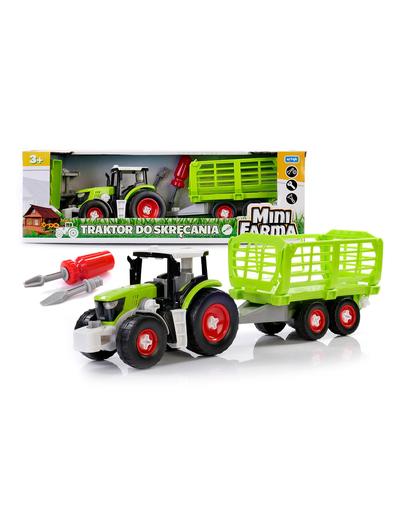 Mini farma traktor z przyczepą do skręcania wiek 3+
