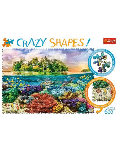 Puzzle Crazy Shapes - Tropikalna wyspa - 600 elementów