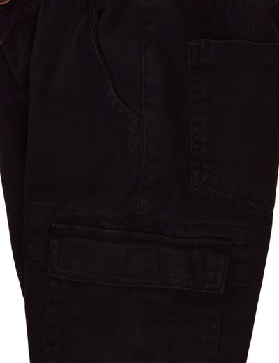 Spodnie chłopięce typu bojówki czarne