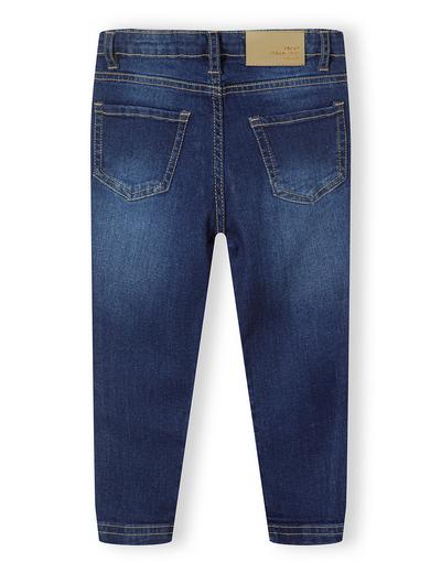 Ciemne jeansy o wąskim kroju skinny z kieszeniami dla dziewczynki