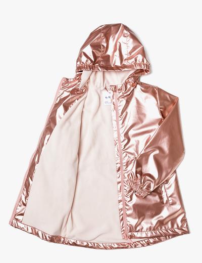 Metaliczna kurtka przejściowa dla dziewczynki