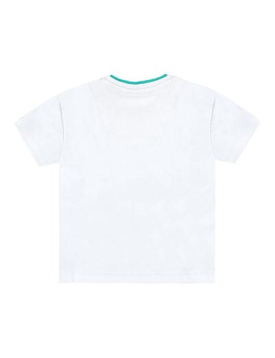 Chłopięca niemowlęca koszulka z krótkim rękawem biała