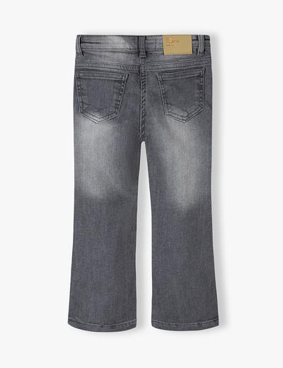 Szare spodnie jeansowe niemowlęce rozkloszowane