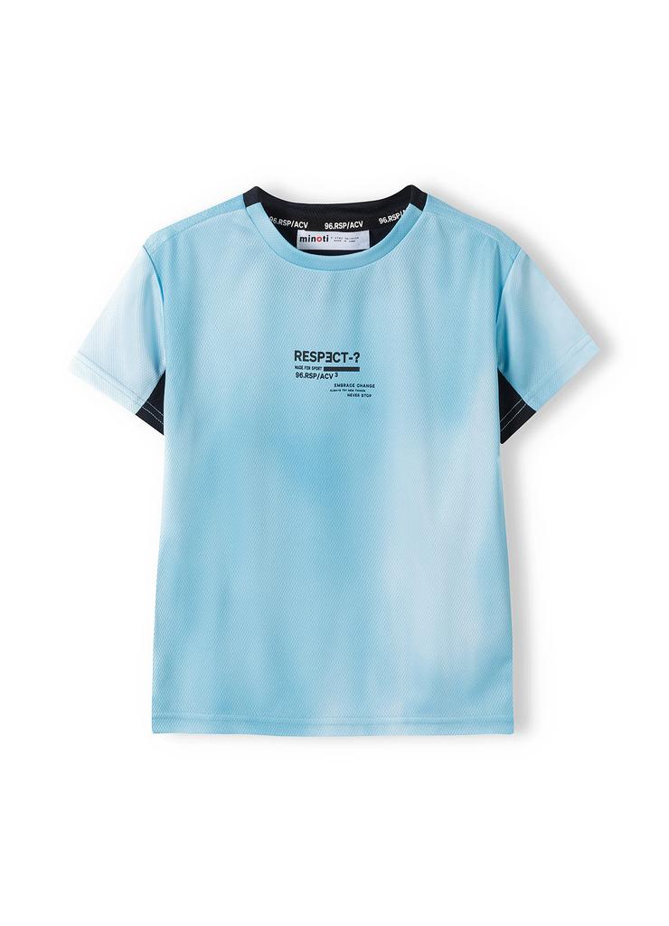 Błękitna koszulka siateczkowa dla chłopca