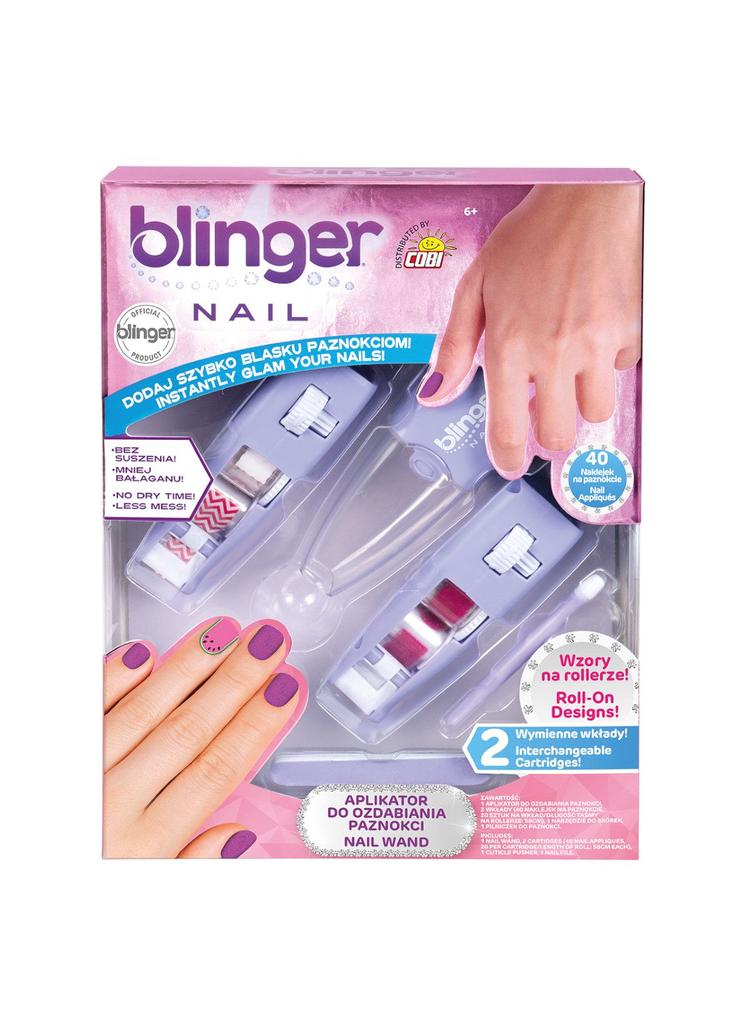 Blinger – Zestaw do ozdabiania paznokci róż wiek 6+