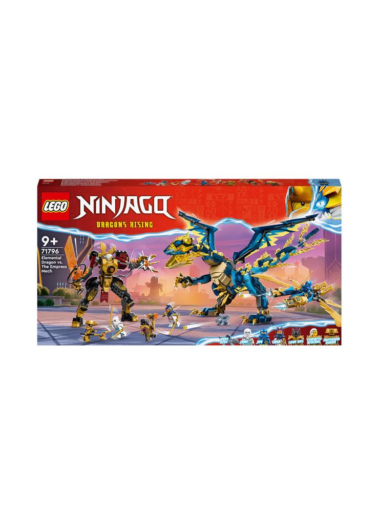 Klocki LEGO Ninjago 71796 Smok żywiołu kontra mech cesarzowej - 1038 elementów, wiek 9 +