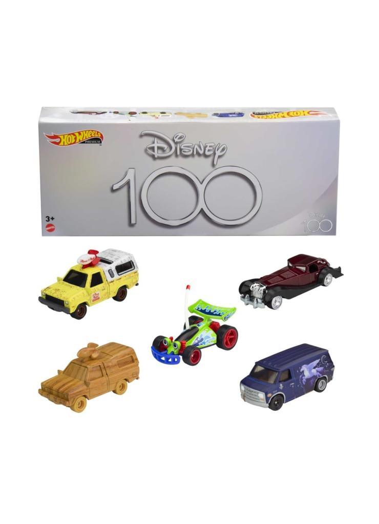 Hot Wheels Premium 100-lecie Disneya zestaw 5 aut