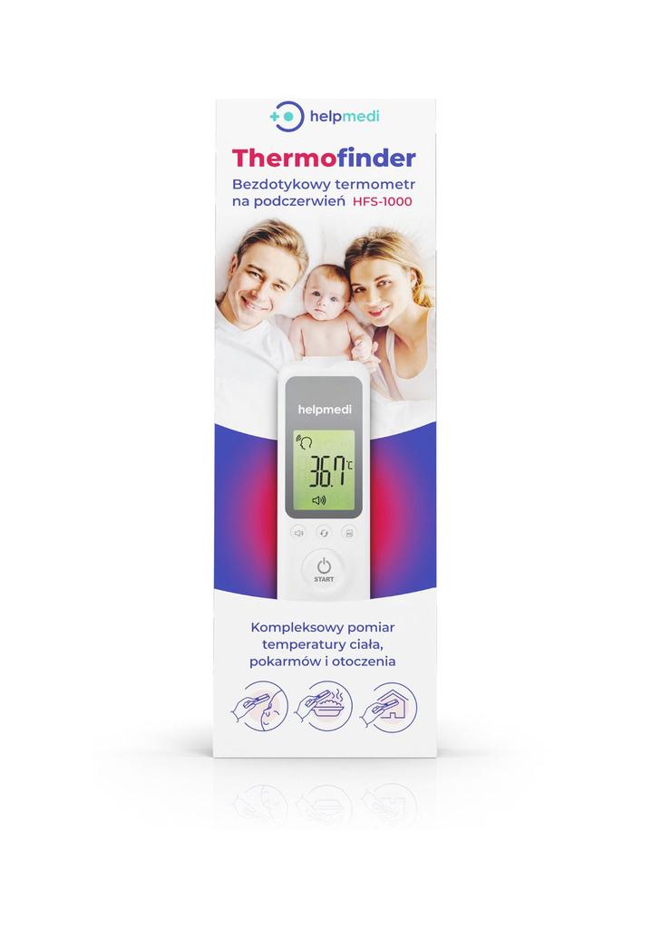 HelpMedi Thermofinder Bezdotykowy Termometr na podczerwień HFS-1000