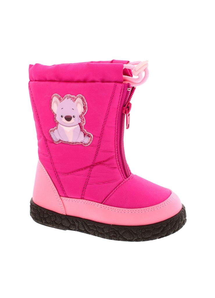 Buty zimowe dla dziewczynki różowe z koalą