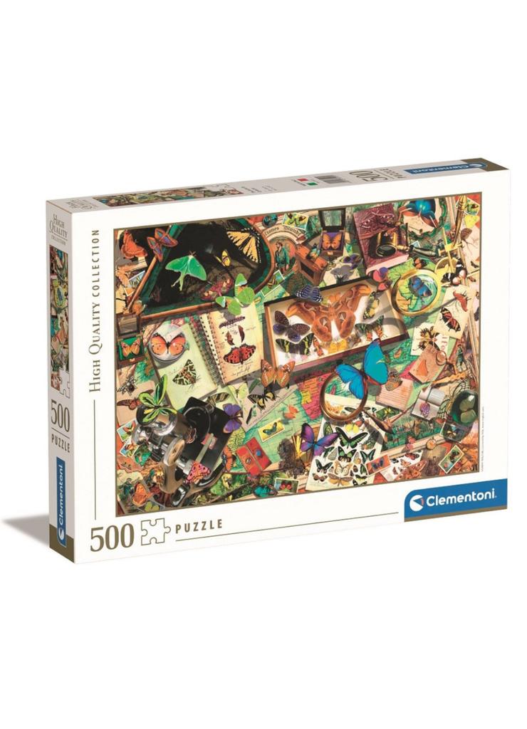 Puzzle 500 elementów High Quality, Kolekcjoner motyli