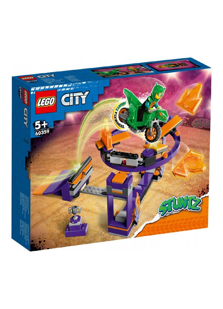 Klocki LEGO City 60359 - Wyzwanie kaskaderskie - rampa z kołem do przeskakiwania