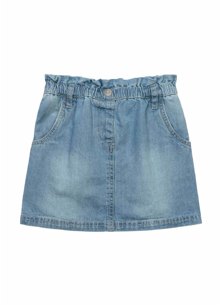 Krótka spódniczka jeansowa z falbanką dla dziewczynki