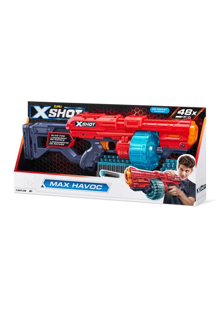 ZURU X-Shot Wyrzutnia Excel Max Havoc 48 strzałek