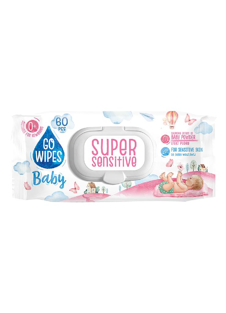 Go wipes baby Super Sensitive chusteczki nawilażane  60 szt.