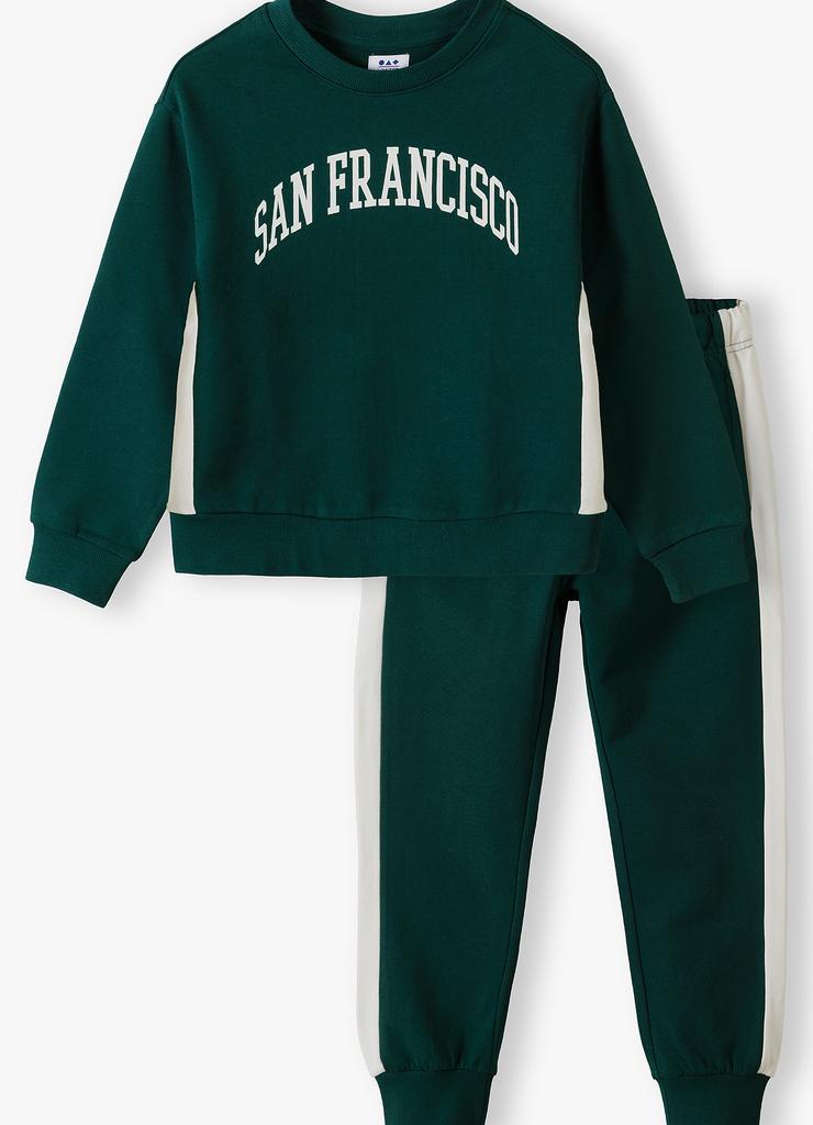 Zielony dresowy komplet San Francisco - unisex - Limited Edition