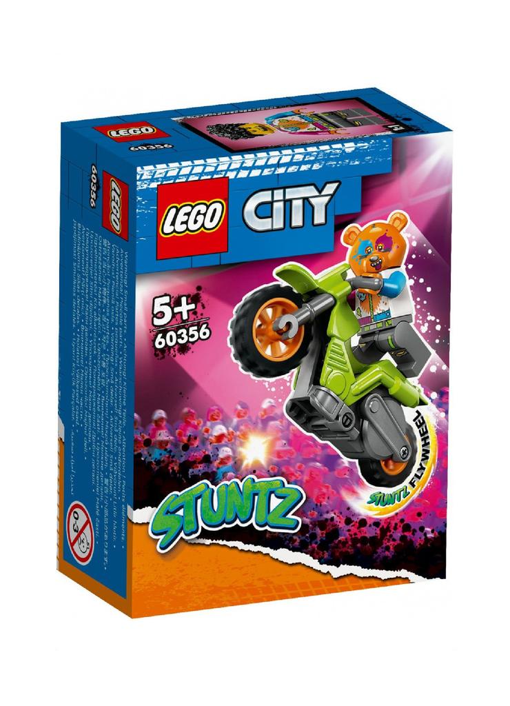 Klocki LEGO City 60356 - Motocykl kaskaderski z niedźwiedziem