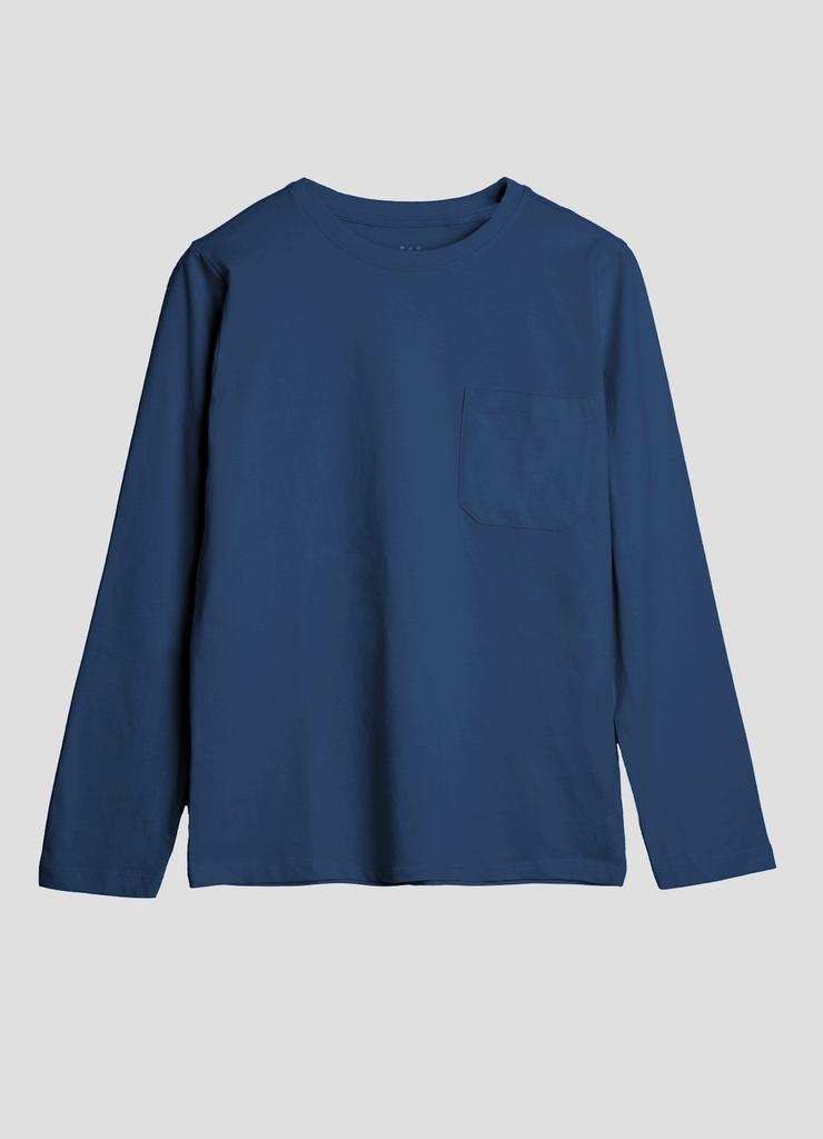 Granatowy t-shirt z miękkiej dzianiny - unisex - Limited Edition