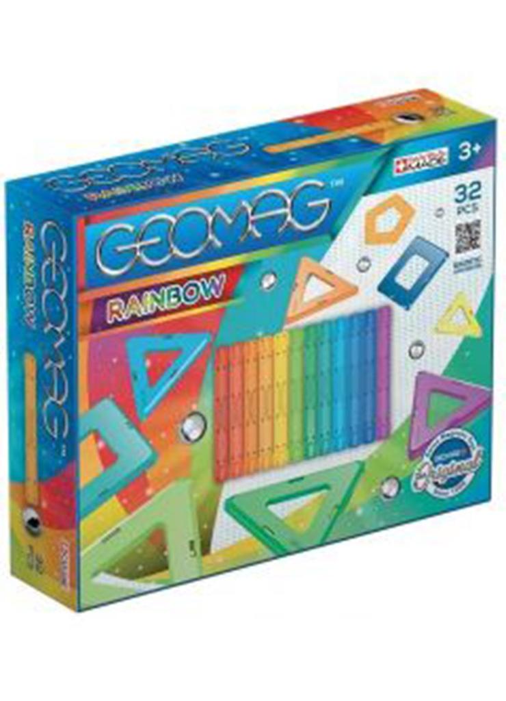 Geomag -  Klocki konstrukcyjne -  Rainbow Panels  - 32 elementy wiek 3+